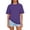 Dark Purple, variant on Women’s Crew Neck Short Sleeve T Shirt Classic Fit Casual Basic Tee Soft Cotton Jersey Top for Everyday Wear Yellow 2XL
