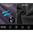 thumbnail image 5 of Little Donkey Andy Women's Skiing Bibs Fleece Lined Snow Pants, Winter Water-Repellent Snowboard Pants with Suspenders Dark Purple XL, 5 of 7