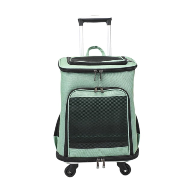 Mochila transportadora con ruedas para mascotas Fernando Verde