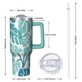 thumbnail image 3 of 40oz Hawaii Tropical Plants Tumbler with Straw, SpillProof Lid, Double Insulated Travel Mug, Gifts for Men Women, Travel Accessories Must Have, 3 of 5