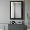 thumbnail image 2 of Beveled Edge Framed 29 in. W x 41 in. H Rectangle Wood Black Mirror, 2 of 5
