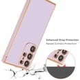 thumbnail image 2 of for Samsung Galaxy S23 Ultra Case Luxury Plating Case Cover Slim Lightweight Glossy Bling Phone Case Soft TPU Shockproof Bumper Case Electroplated Case,Purple, 2 of 11