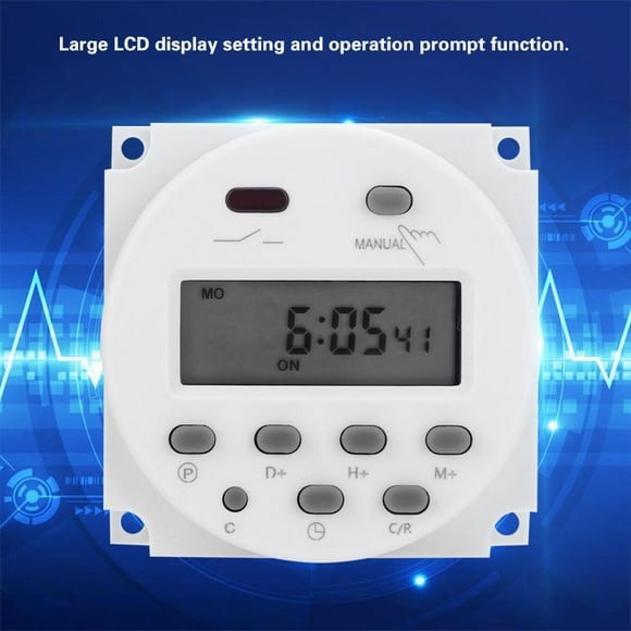 TOPINCN CN101A DC 12V Mini LCD Digital Microcomputer Control Power Timer Switch, Control Power Timer Switch, Timer Switch