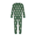 thumbnail image 4 of Family Matching Christmas Pajamas Set, Long Sleeve 2-Piece PJs for Family Members of All Ages, Christmas Themed Printed Soft Family Loungewear for Holiday Party, 4 of 5