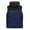Dark Blue, variant on Men's Autumn&Winter Color Matching Sleeveless Zipper Hooded Vest Parkas