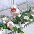 thumbnail image 5 of Pack of 12 Pieces White Artificial Pumpkins Fall Party Table Fireplace Decor Wreath Craft Harvest Pumpkins Thanksgiving Centerpieces, 5 of 8