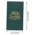 thumbnail image 2 of Fridja 3D Christmas Tree Greeting Card, Merry Christmas Tree Pop Up Christmas Card with Envelope Green Christmas Three Dimensional Card Winter Holiday Card Gift for New Year Xmas, 7.7"x4.3", 2 of 3