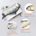 thumbnail image 2 of Juguetes eléctricos para gatos, peces para gatos con hierba gatera, peces para gatos que se mueven, juego interactivo de peces y gatos, juguete para gatos, recargable por USB, 2 of 5