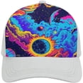 thumbnail image 1 of Retro Space Pattern Baseball Cap Classic Golf Cap Soft Dad Hat Multicolor Adjustable Low Profile Hat Unisex, 1 of 3