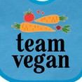 thumbnail image 4 of Inktastic Vegetarian Team Vegan Boys or Girls Baby Bib, 4 of 4