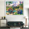 thumbnail image 4 of Cuadros Decorativos 5D bricolaje completo taladro diamante pintura dinosaurio punto de cruz Craft Kit hogar pared arte Tmvgtek embutido en tela, 4 of 8