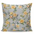 thumbnail image 2 of Yellow Rose Throw Pillow Covers, Soft Pillowcases with Invisible Zipper, Vintage Country Botanical Floral Vines Decorative Square Pillow Cushion Covers for Living Room Couch Sofa Bed 20x20 Inches, 2 of 8