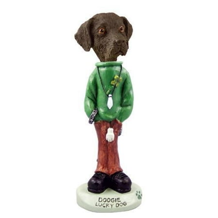 Lucky Chocolate - Labrador Retriever Chocolate Lucky Dog Doogie Collectable Figurine