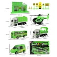 thumbnail image 2 of VANLOFE Vehicles Toy Set Boys surprise Gift Aged 3+ Year Old Toy Car With Sanitation Truck Car Model With Signpost Educational 13PCS, 2 of 6