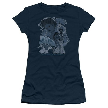- Jack Hammer - Juniors Teen Girls Cap Sleeve Shirt - X-Large