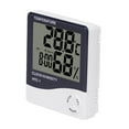 thumbnail image 1 of Zootealy HTC-1 Large Screen Hoom Thermometer Hygrometer Indoor Electronic Thermometer with LCD Display Electronic Alarm Clock, 1 of 8
