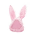 thumbnail image 1 of ziyahi Rabbit Ears Hat Caps Headgear with Earflaps for Cosplay Costume Pink, 1 of 8