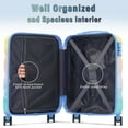 thumbnail image 3 of CASEMIOL 20 in Adult 2 Piece Spinner Carry On Luggage with Portable Case, Light Blue, 3 of 9