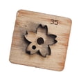 thumbnail image 1 of Matrice de Découpe en Cuir Forme de Fleur Artisanat Arts Réutilisable Découpe en Bois Cuir 35 mm, 1 of 7