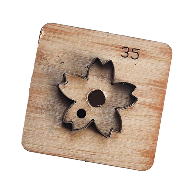 Matrice de Découpe en Cuir Forme de Fleur Artisanat Arts Réutilisable Découpe en Bois Cuir 35 mm