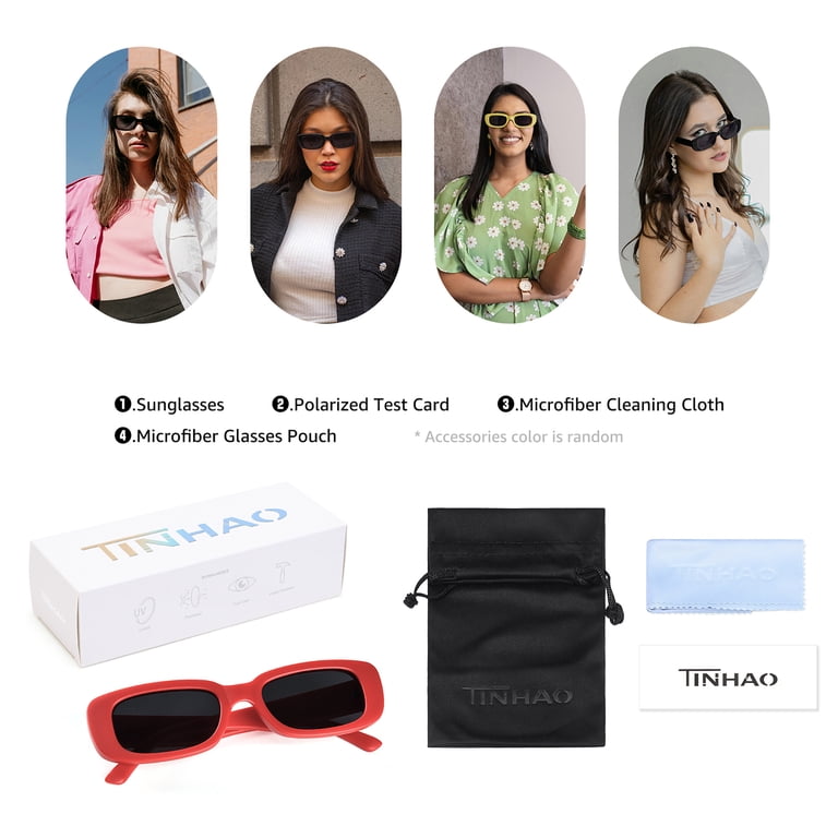 Polarized Square Sunglasses with UV400 Protection and Microfiber Accessories Amazon.com: CIFOYA Polarized Sunglasses for Men Women  main image 3
