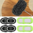 thumbnail image 1 of Microfiber Super Absorbent Dust Flip Mop Refill  10 in  4pcs, 1 of 8