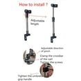 thumbnail image 4 of Adjustable Umbrella Mount Holder No Need Any Tooling to Attach Umbrella Clamp, Umbrella Connector Holder to Wheelchairs, Walker, Rollator, Bike, Pram, Stroller,Universal Umbrella Mount Holder, 4 of 7