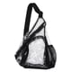 thumbnail image 2 of Bolso bandolera transparente Bolso de pecho transparente de PVC Mochila de hombro cruzada de viaje cómoda Negro YUNYI BRAND Deportes, 2 of 8