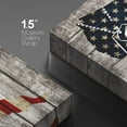 thumbnail image 4 of wall26 Canvas Print Wall Art Wood Panel Effect American Flag Dog Tags Veterans Day Cultural Historic Digital Art Modern Art Decorative Global Patriotic for Living Room, Bedroom, Office - 16x24, 4 of 5