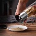 thumbnail image 5 of Pepper Grinders Refillable Ceramic, Extra Large Sea Salt Mills, Stainless Steel Premium Spice Shakers, With Adjustable Coarseness, Wide Opening For Ea, 5 of 5