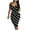 Black, variant on IROINNID Women's Sleeveless Prints Sheath Dress Fashion Cold Shoulder Skinny Tank Long Dress Square Neck Short Dress