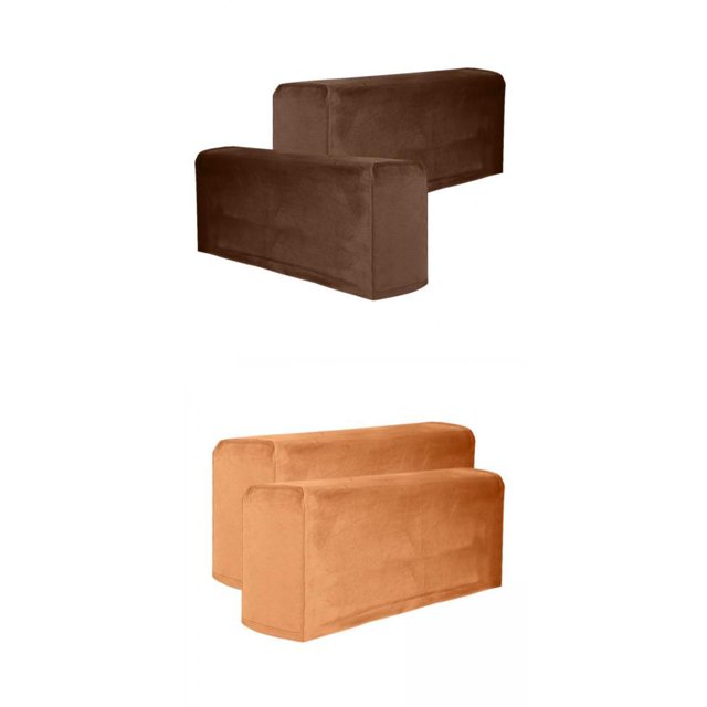 2pcs Funda de Reposas de Sofá Protector de de Sofá Elástico Engrosado Extraíble+2pcs Funda de Reposas de Sofá Espesado Protector Baoblaze none