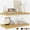 Oak, variant on Floating Shelves - 24 Inch Rustic Wooden Wall Shelves - Extra Deeper & Thicker Wall Mounted Storage Shelf for Living Room, Kitchen, Farmhouse - 24" x 9" x 1.6" 2Pack, Oak