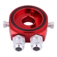 thumbnail image 4 of KSTE M20 x 1,5 Aceite de aluminio Filtro Sandwich enfriador adaptador de la placa de 1/8 NPT del refrigerador de aceite Kit de Red, 4 of 5