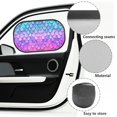 thumbnail image 6 of Yuyamidu Colorful Fish Scale Car Window Shades for Side Window Novelty Mesh Car Window Sun Shade for Baby 2 PCS Auto Window Sunshades for Kids Sun Glare and UV Rays Protection, 6 of 7
