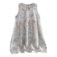 thumbnail image 2 of Ruyang Toddler Girls Hawaiian Sundress Crewneck Cute Flower Printed Jumper Skirts Summer Beach Vacation Tank Dresses, 2 of 8