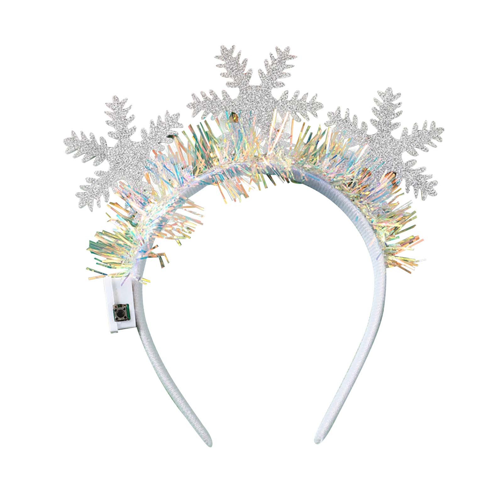 Serre-tête De Noël Lumineux LED - 4 Modèles - 3 Modes Clignotants - Pour Fêtes Et Photos