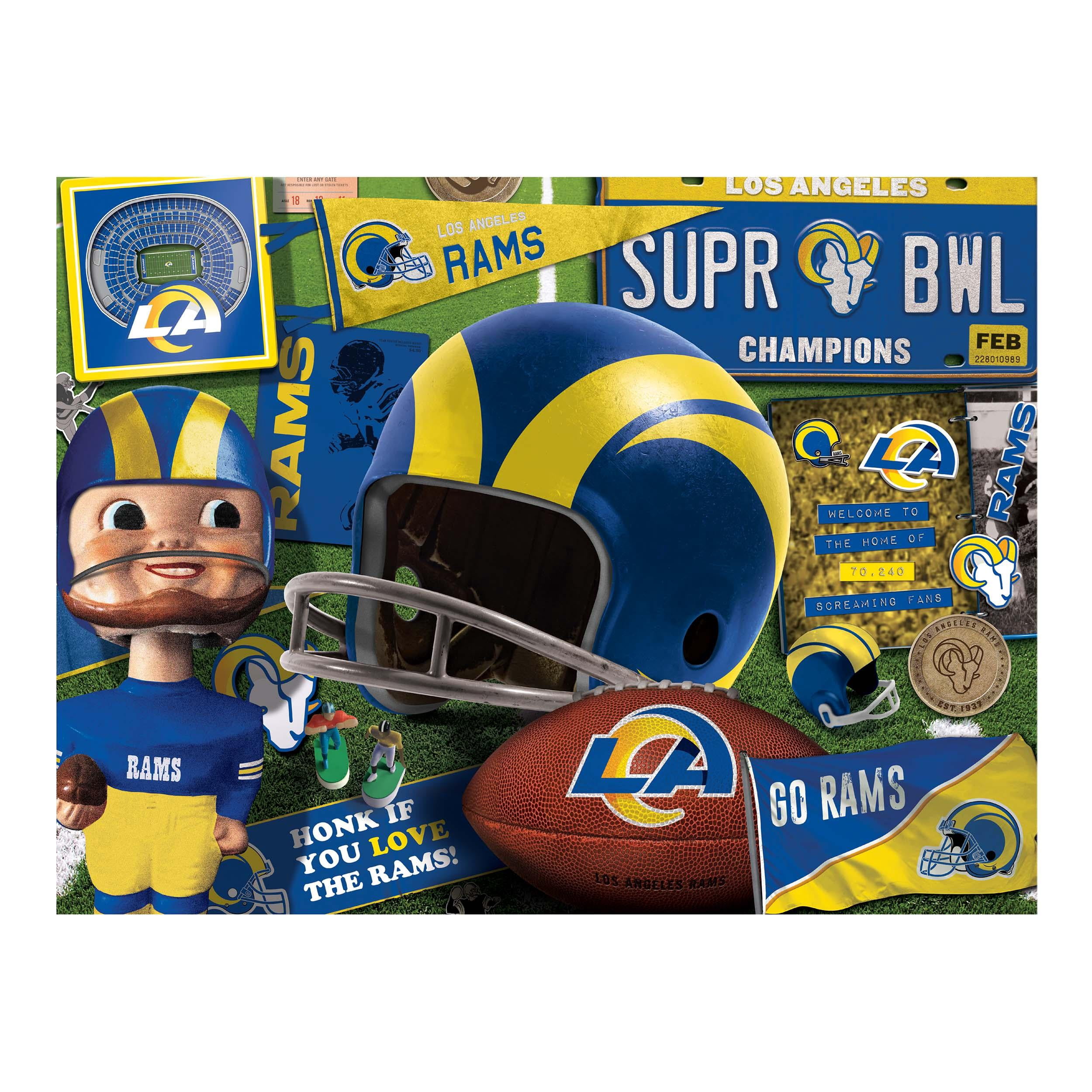 YouTheFan NFL Los Angeles Rams Retro Series Puzzle – 500 PC