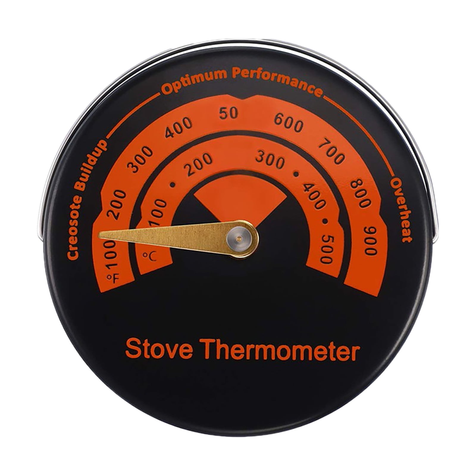 Gas Stoves TIEMORE Oven Temperaturer Wood Stove Thermometer for Wood Burning Stoves Top Pellet Stove Stoves Magnetic Stove Flues 