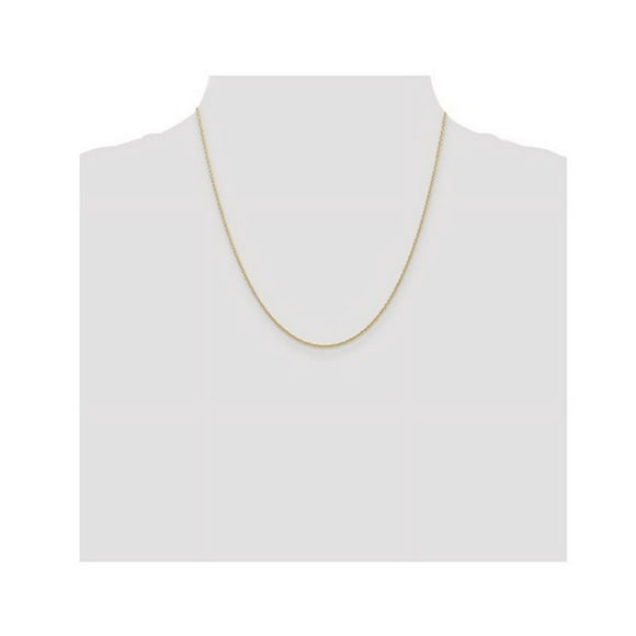 20 inch 7R Chain in 14 Karat Yellow Gold .7mm