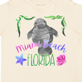 thumbnail image 4 of Inktastic Miami Beach Florida Cute Swimming Manatee Boys or Girls Toddler T-Shirt, 4 of 5