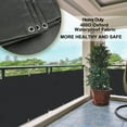 thumbnail image 2 of CJC Balcony Privacy Screen Cover, Privacy Screen Balcony Shield for Porch Deck Backyard Patio, 3'x16.5', Black, 2 of 9