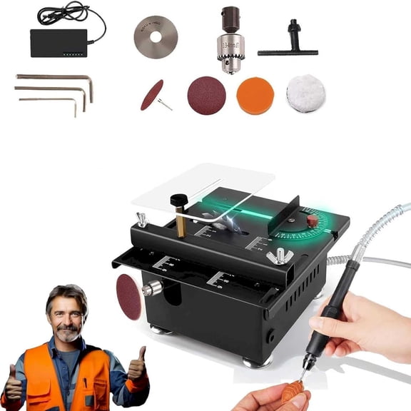 BCMMKLPP Mini Multi Functional Table Portable Mini Table For Wood Cutting Mini Table For Crafts Adjustable Cutting Sanding Engraving Drilling Machine Liftable