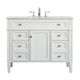 thumbnail image 3 of 42 inch single bathroom vanity in white, 3 of 8