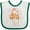 White and Green, variant on Inktastic Little Sister I Love My Big Sister Boys or Girls Baby Bib