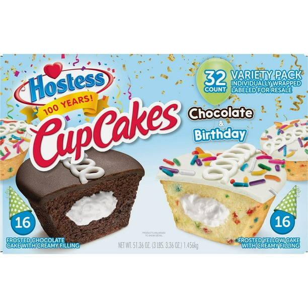 Hostess Birthday Cupcake & Chocolate Cupcake Variety Pack