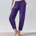 thumbnail image 4 of Womens Pants High Waist Jeans Solid Color Pocket Denim Pants Casual Trousers, 4 of 5