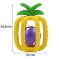 thumbnail image 3 of Bola para la dentición y cepillo de dientes de entrenamiento: Bola para la dentición en forma de limón, de silicona y sin BPA, con múltiples texturas para calmar las encías y un diseño fácil de soste, 3 of 4