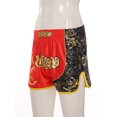 thumbnail image 3 of Jowowha Kids Boxing Kickboxing Shorts MMA Martial Arts Underwear Gym Workout Training Sportshorts Red M/150, 3 of 7