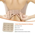 thumbnail image 3 of Wweixi Extension de Bretelles Rallonge de Soutien-Gorge Boucle 3 Crochets Accessoires pour Femmes Pratique Élastique Clips Multicolores Serrés 3 Rangées sous-Vêtements Couleur Chair Profonde, 3 of 6